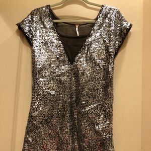 Free people sequin mini dress